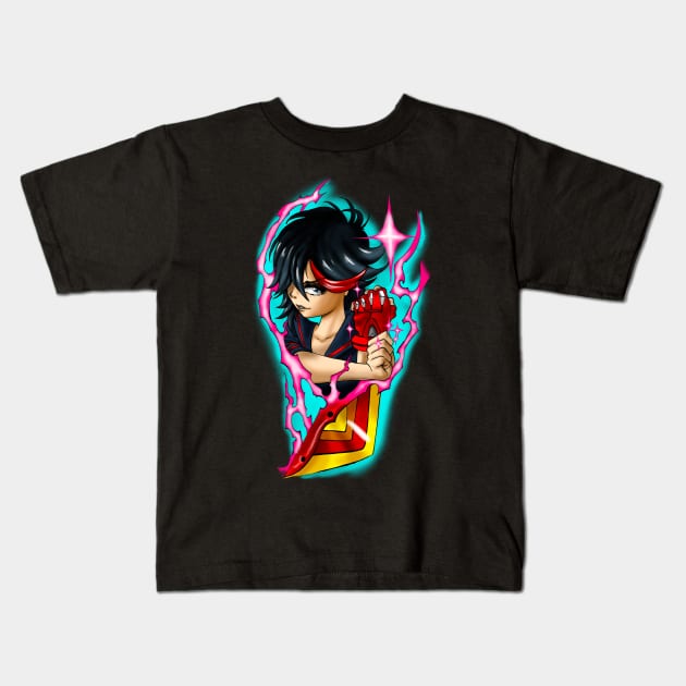 Ryuko and Senketsu Kids T-Shirt by Tattoocesar